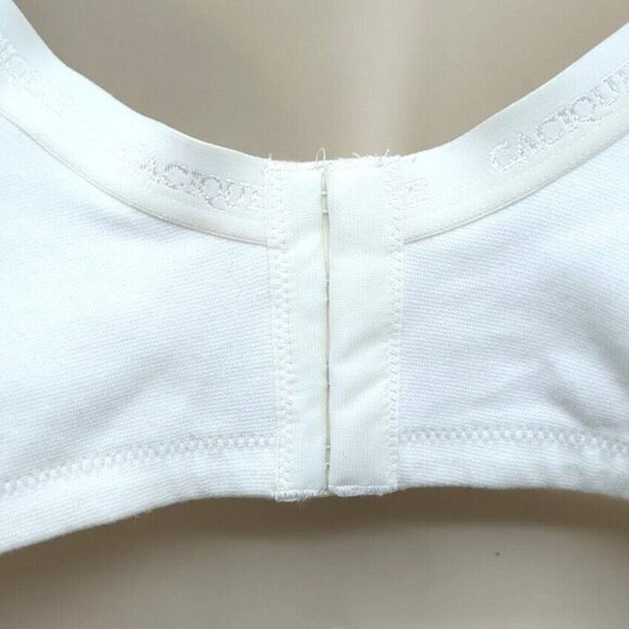 Cacique Lane Bryant Women Bra T Shirt Cotton Blend Plus Size 42DD White - Picture 8 of 10